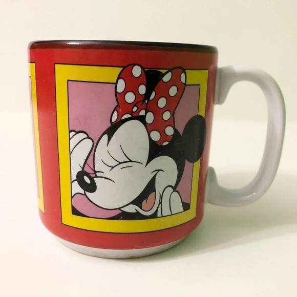 Vintage Minnie Mouse Faces Ceramic Mug Disney - Picture 10 of 14